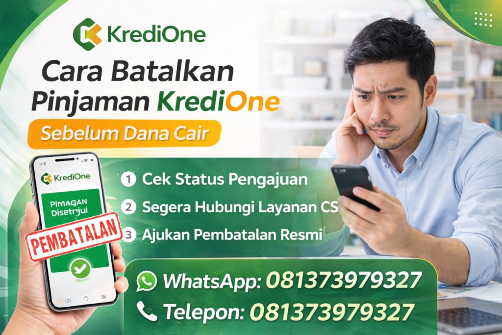 Cara Batalkan Pinjaman Kredione