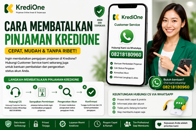 cara membatalkan pinjaman kredione