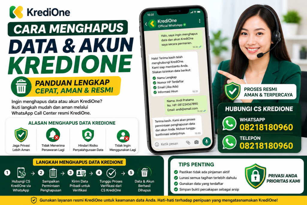 Cara Menghapus Data KrediOne