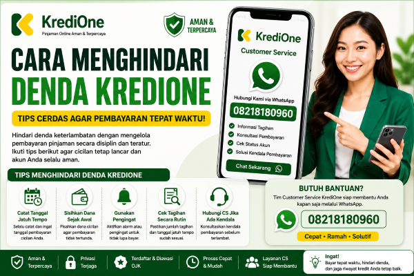 cara menghindari denda kredione